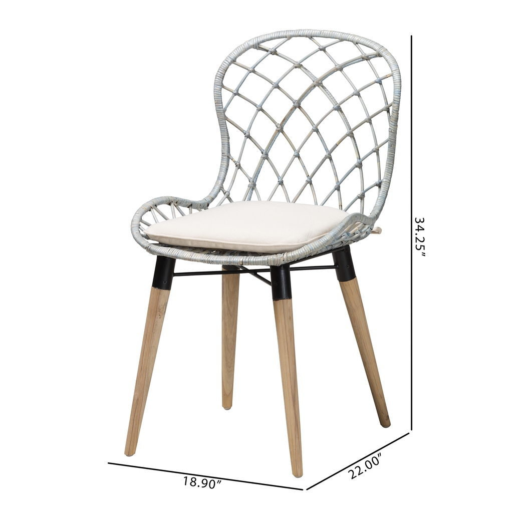 Seconset Light Blue Side Chair, Set of 2 - Thumbnail - Image 9