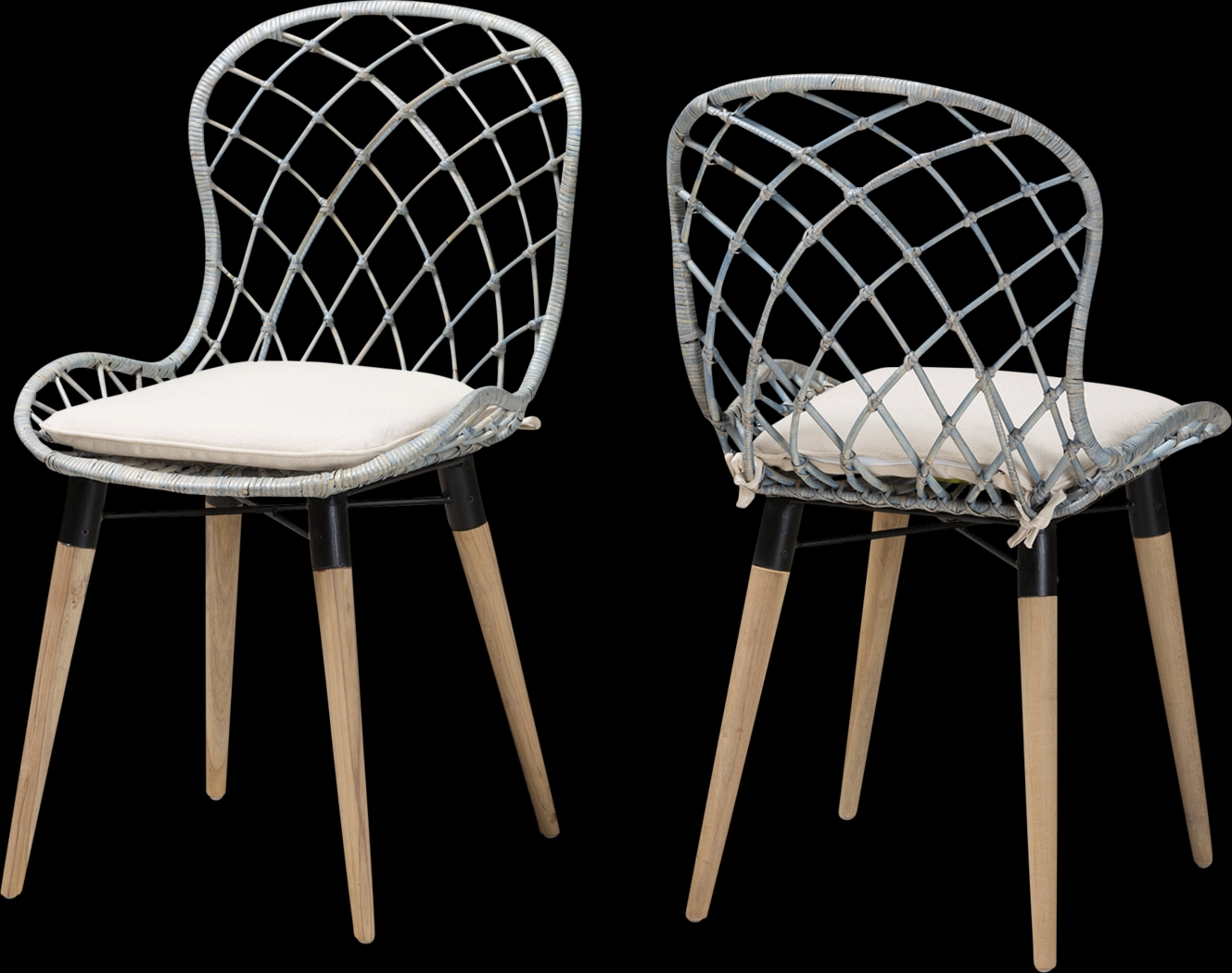 Seconset Light Blue Side Chair, Set of 2 - Thumbnail - Image 1