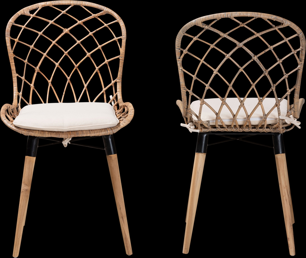 Seconset Natural Dining Chair, Set of 2 - Thumbnail - Image 3