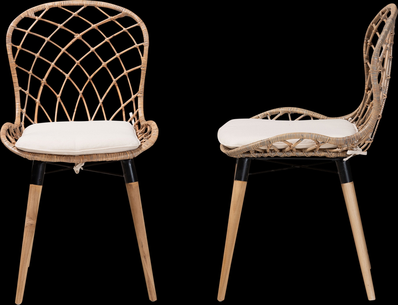 Seconset Natural Dining Chair, Set of 2 - Thumbnail - Image 4