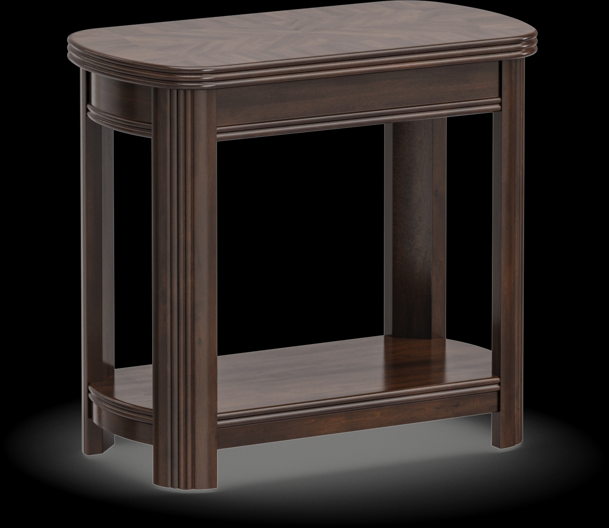 Sedalia Merlot Chairside Table - Thumbnail - Image 1