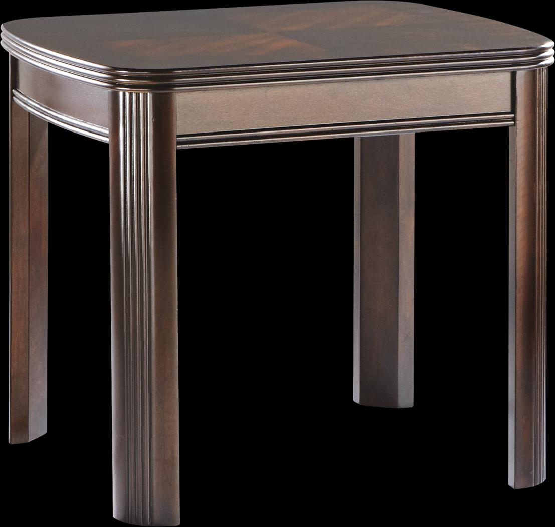 Sedalia Merlot Leg End Table - Thumbnail - Image 1