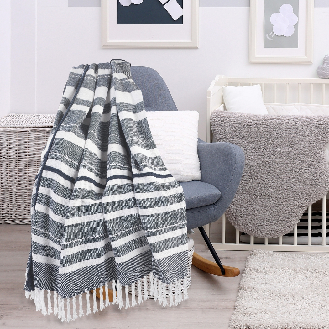 Sedgeswell Blue Throw Blanket - Thumbnail - Image 2