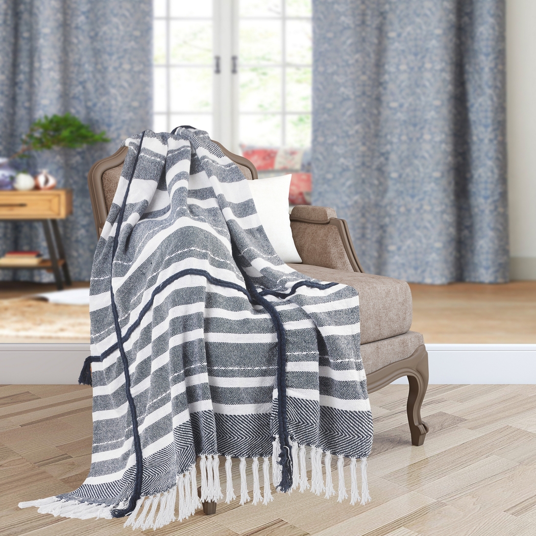 Sedgeswell Blue Throw Blanket - Thumbnail - Image 9