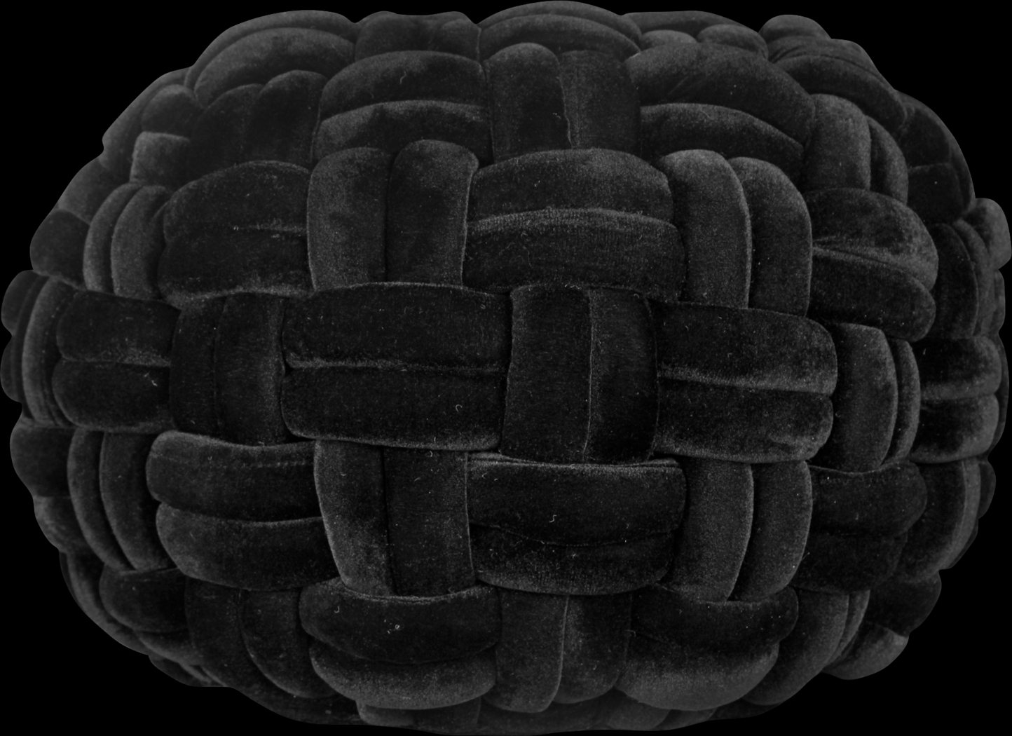 Sedgwick Black Pouf - Thumbnail - Image 2