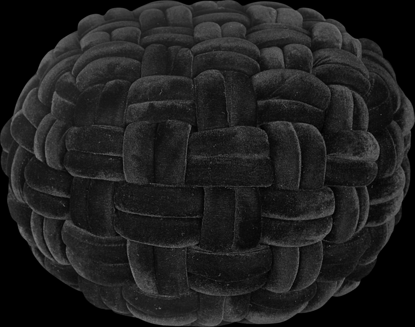 Sedgwick Black Pouf - Thumbnail - Image 4