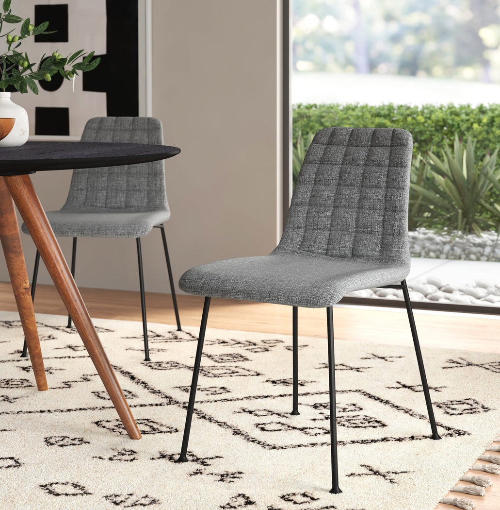 Seeaire Light Gray Side Chair - Thumbnail - Image 3