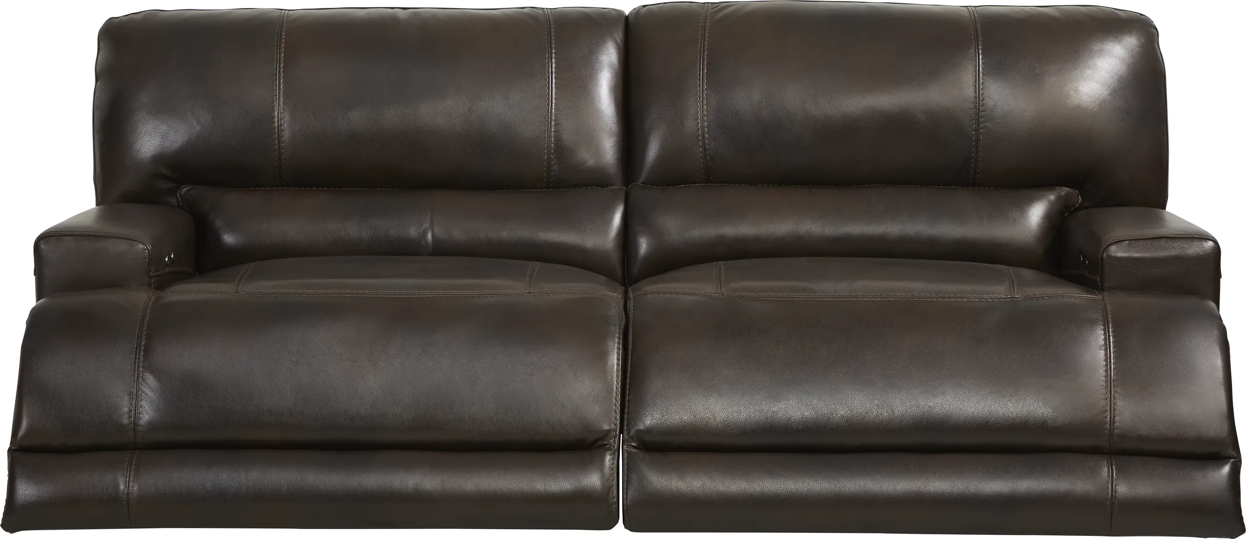 Sefara Chocolate Leather Power Reclining Sofa - Thumbnail - Image 3