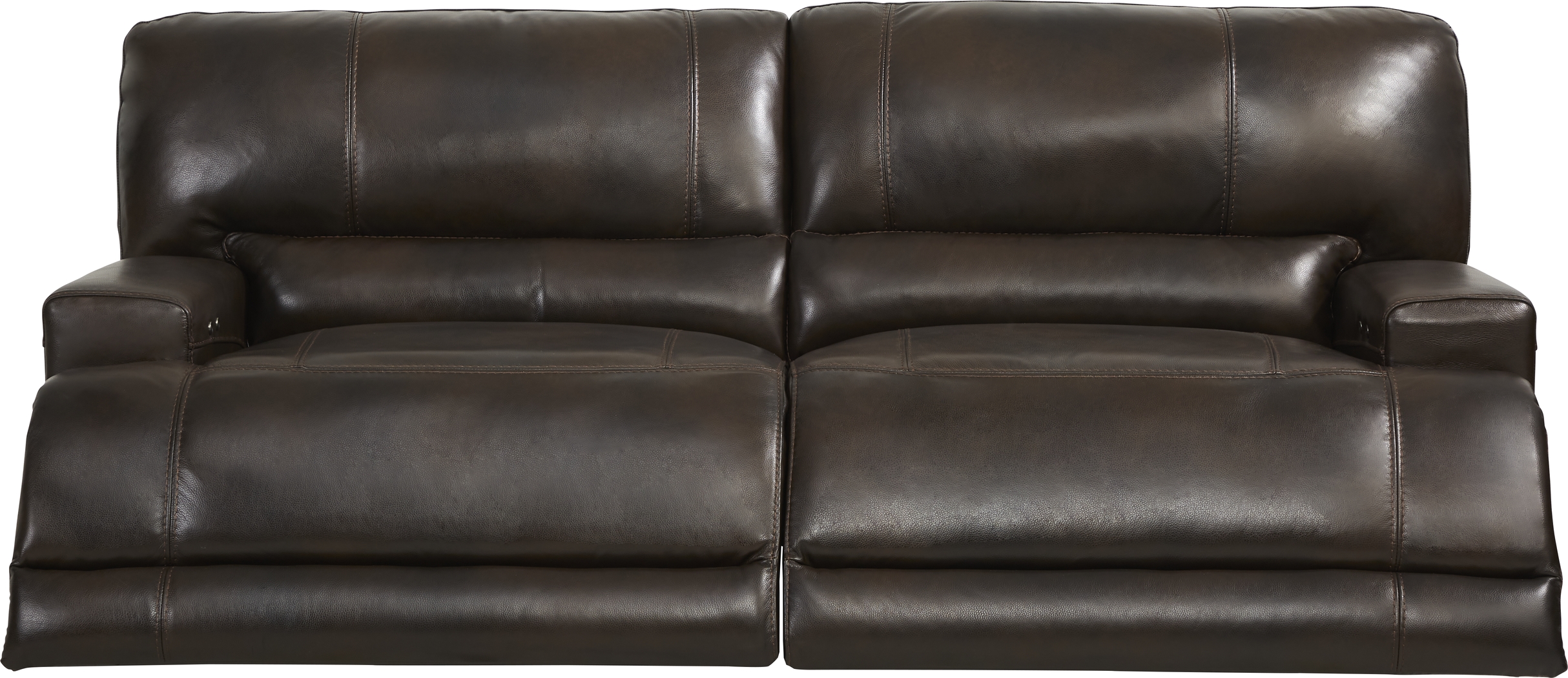 Sefara Chocolate Leather 5 Pc Power Reclining Living Room - Thumbnail - Image 3