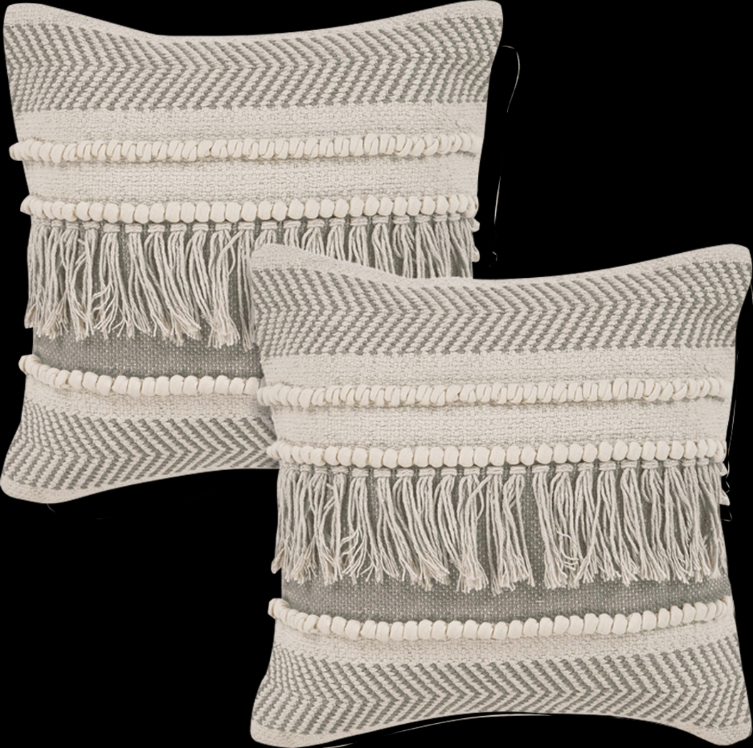 Sefora Beige Accent Pillow Set of 2 - Thumbnail - Image 1