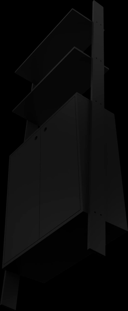 Sefton Black Bookcase - Thumbnail - Image 3