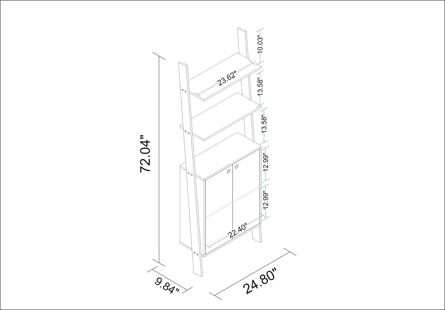 Sefton Black Bookcase - Thumbnail - Image 9