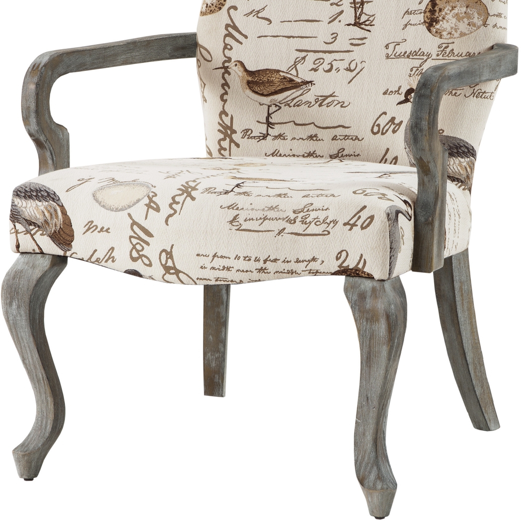 Seigel Ivory Accent Chair - Thumbnail - Image 4