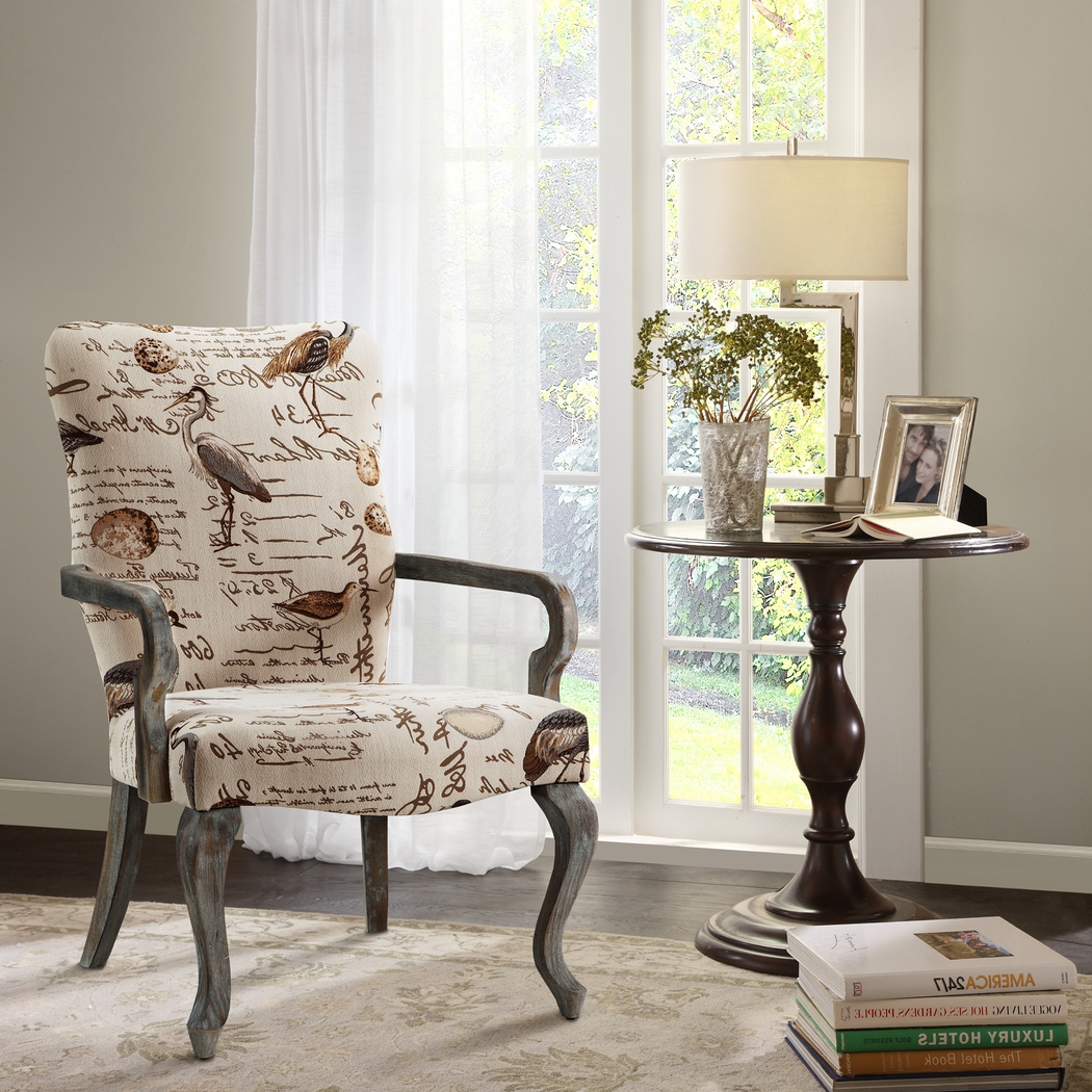 Seigel Ivory Accent Chair - Thumbnail - Image 5