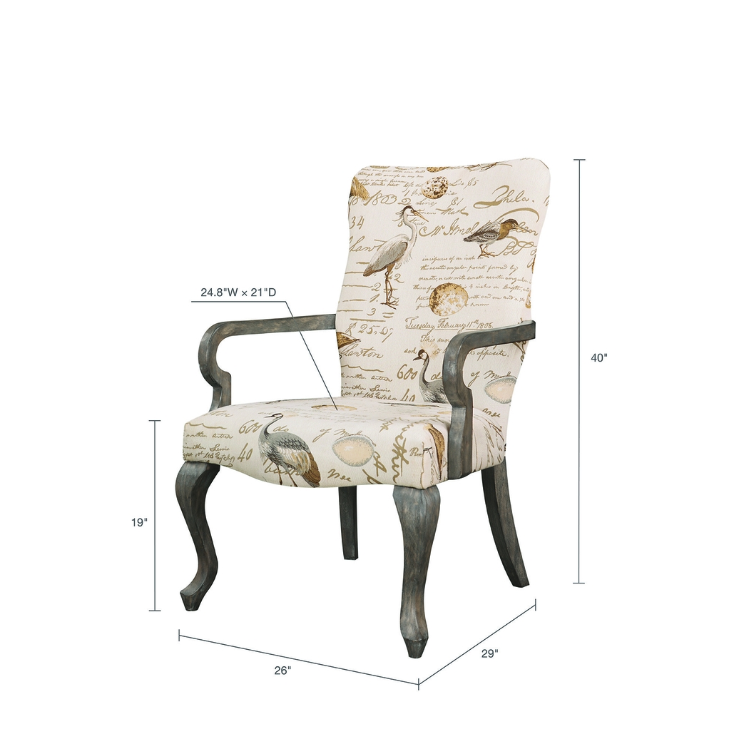 Seigel Ivory Accent Chair - Thumbnail - Image 6