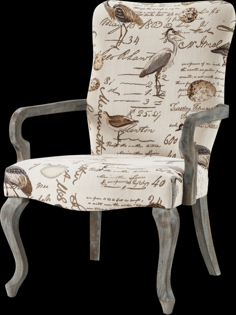 Seigel Ivory Accent Chair - Thumbnail - Image 1