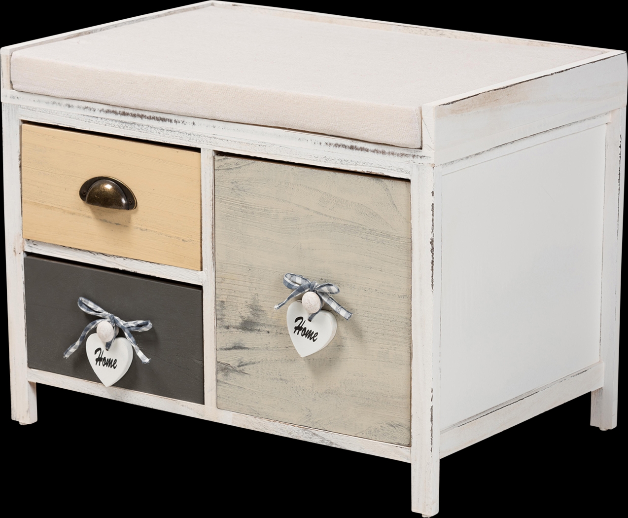 Seigle Beige Storage Bench - Thumbnail - Image 1