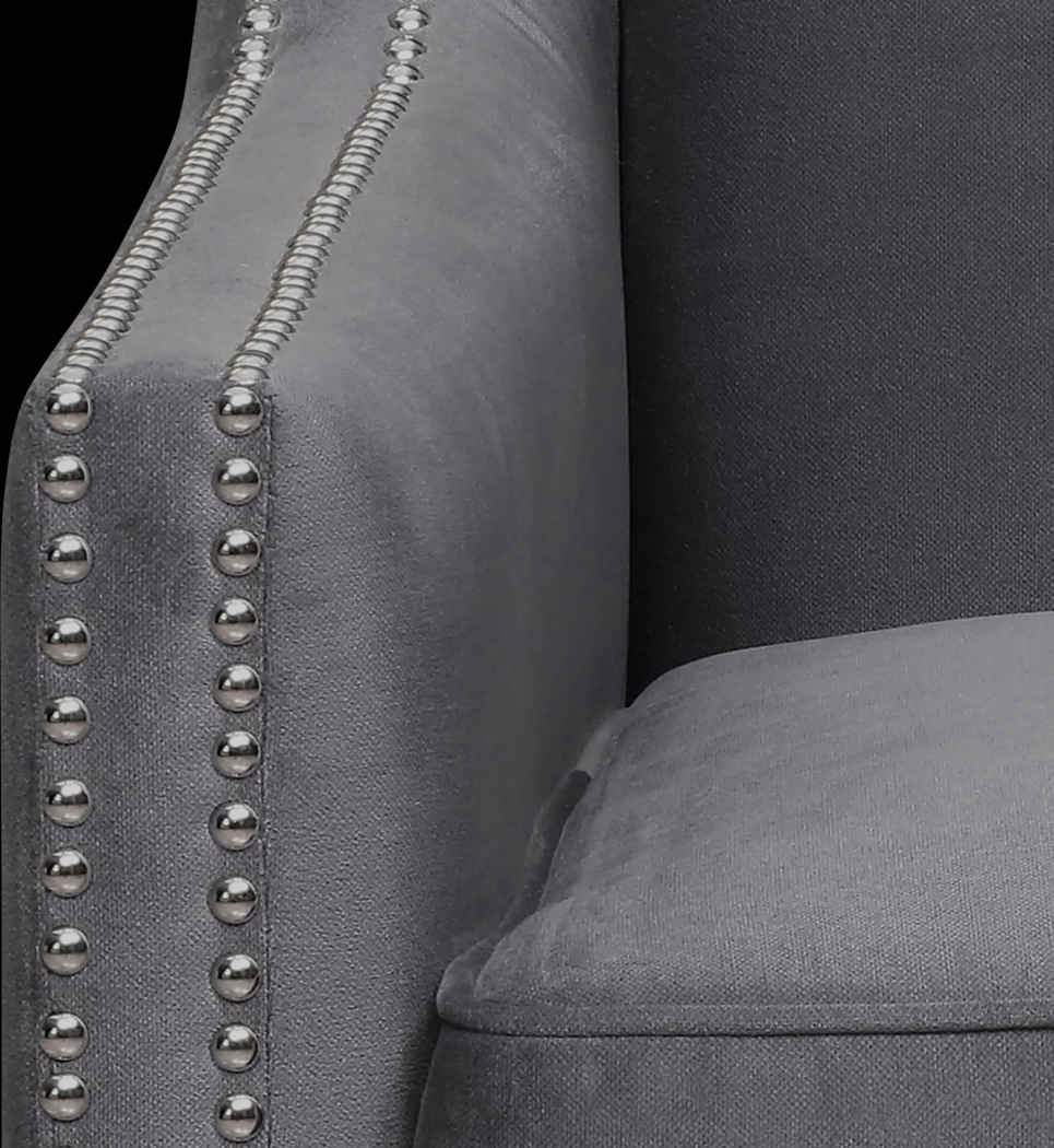 Seiner II Charcoal Accent Chair - Thumbnail - Image 6