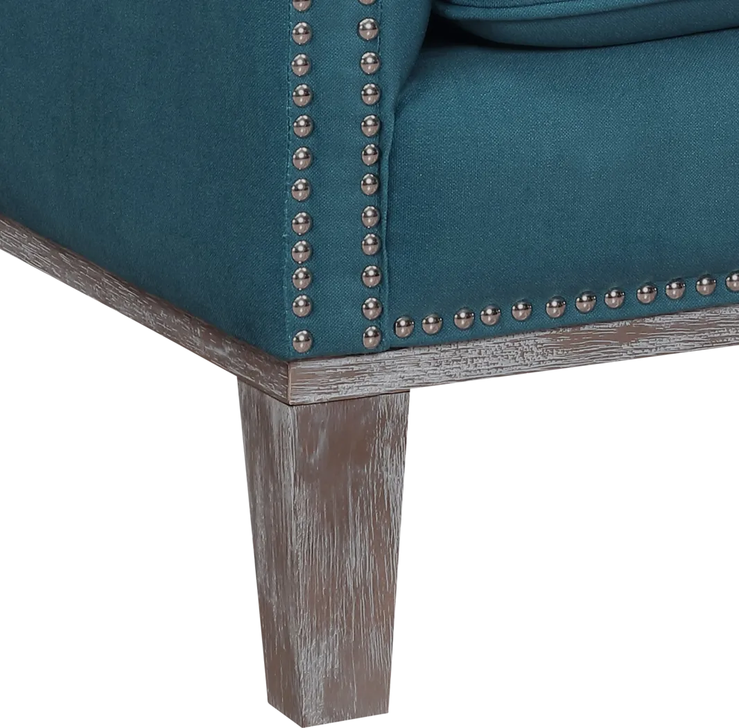 Seiner II Teal Accent Chair - Thumbnail - Image 3