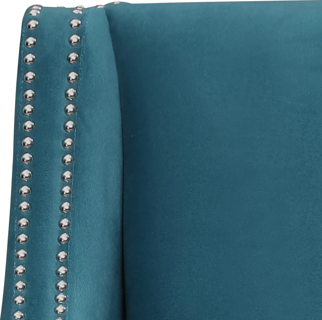 Seiner II Teal Accent Chair - Thumbnail - Image 6