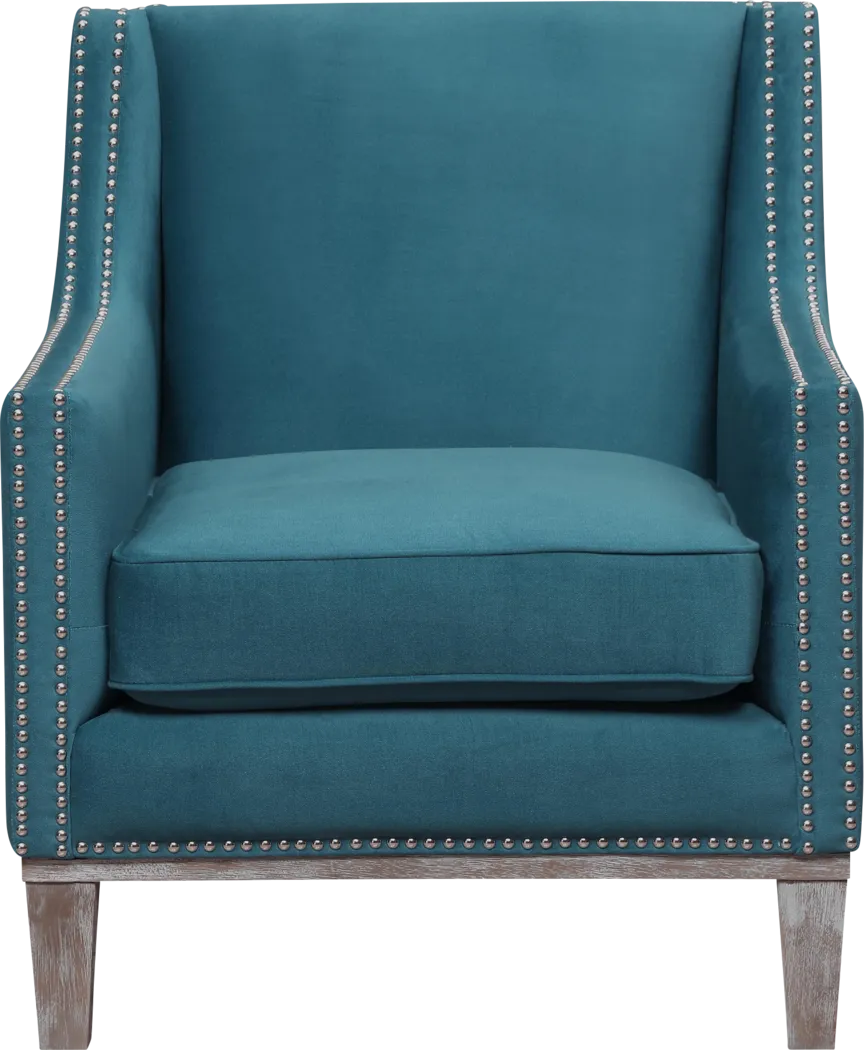 Seiner II Teal Accent Chair - Thumbnail - Image 8