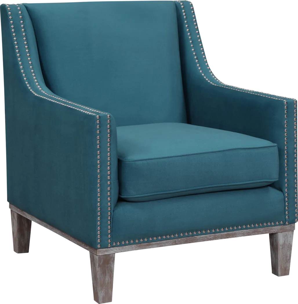 Seiner II Teal Accent Chair - Thumbnail - Image 1