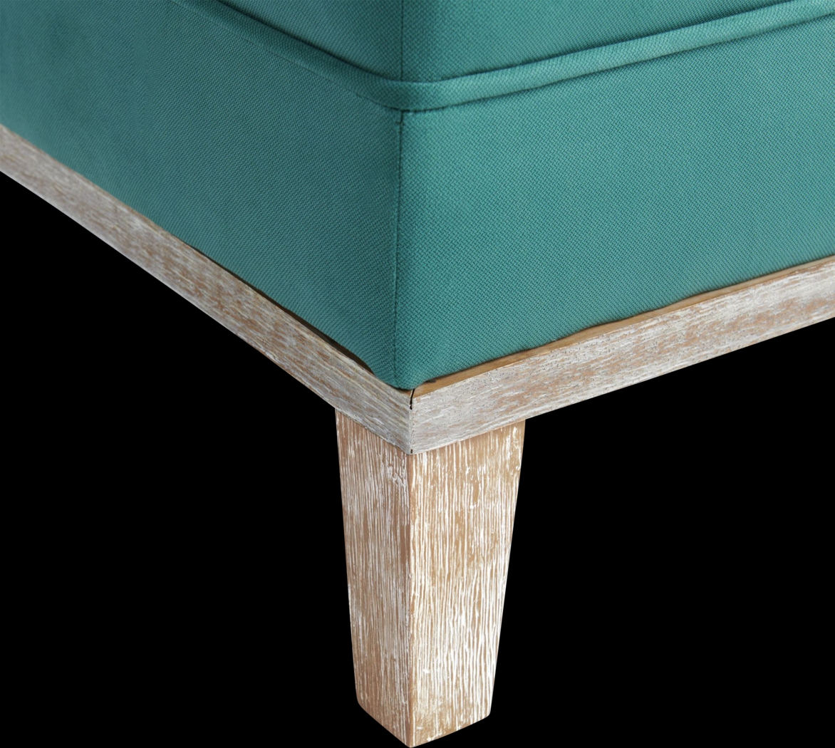 Seiner II Teal Ottoman - Thumbnail - Image 5