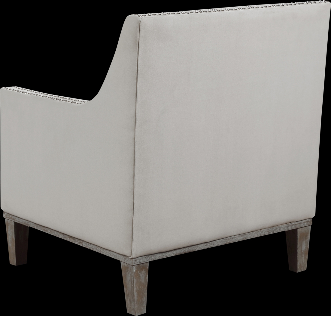 Seiner II White Accent Chair - Thumbnail - Image 5