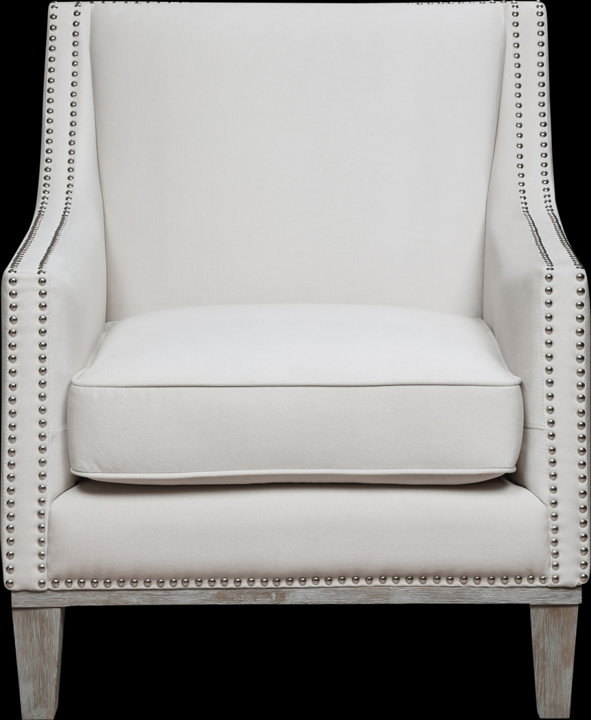 Seiner II White Accent Chair - Thumbnail - Image 6