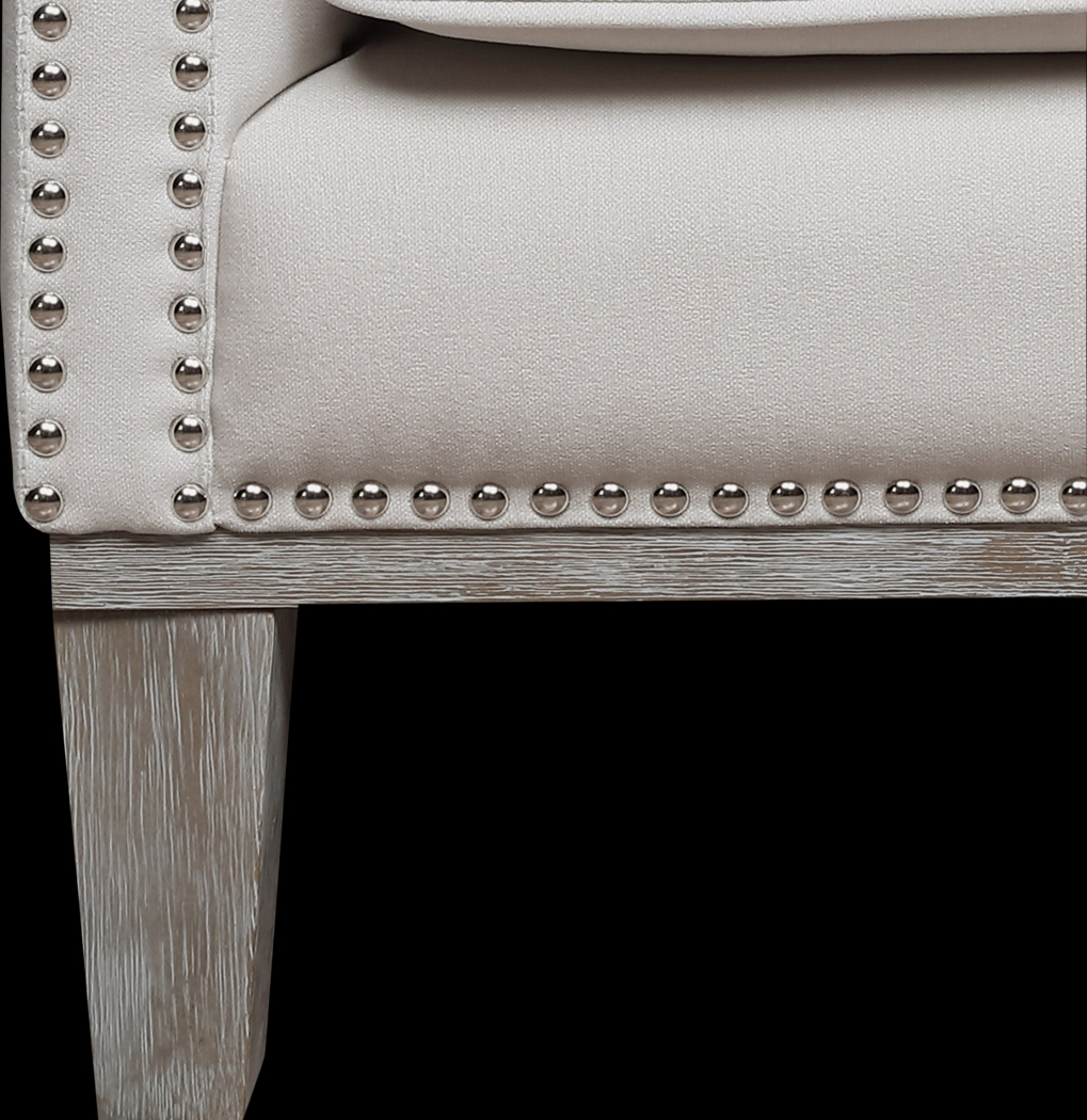 Seiner II White Accent Chair - Thumbnail - Image 8