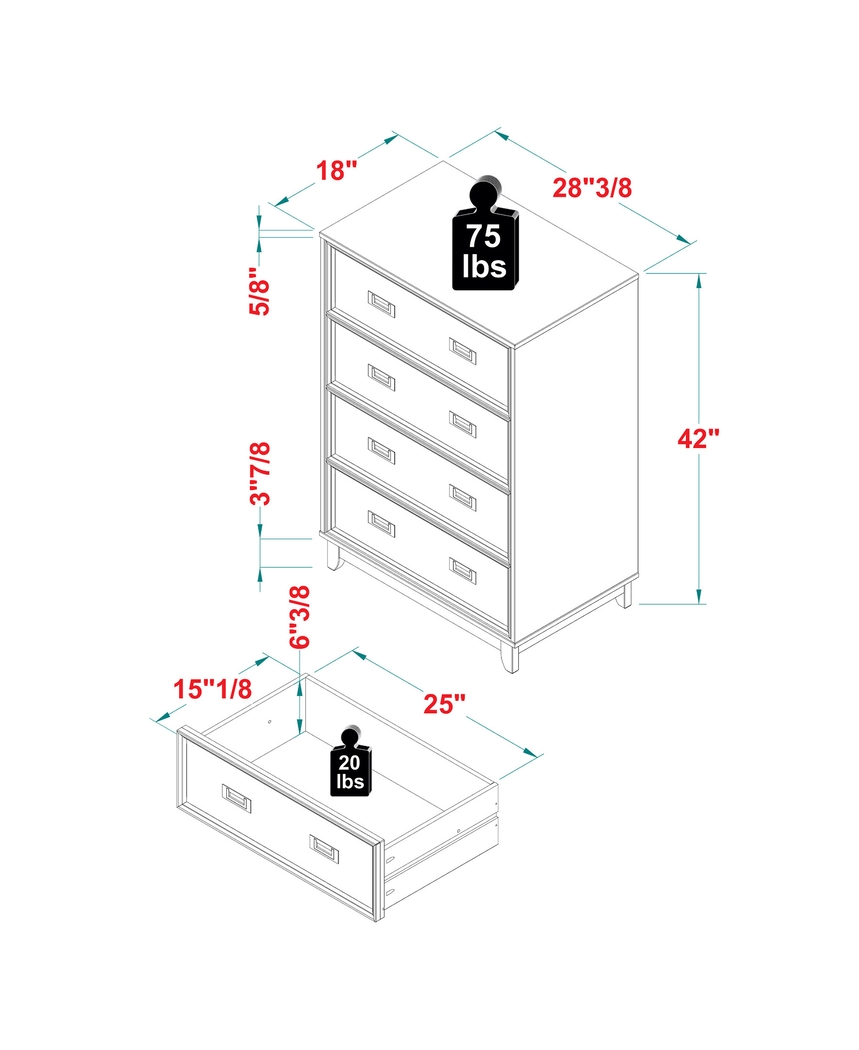 Seinfield Walnut Chest - Thumbnail - Image 8