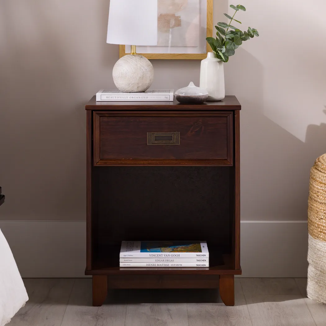 Seinfield Walnut Nightstand - Thumbnail - Image 6