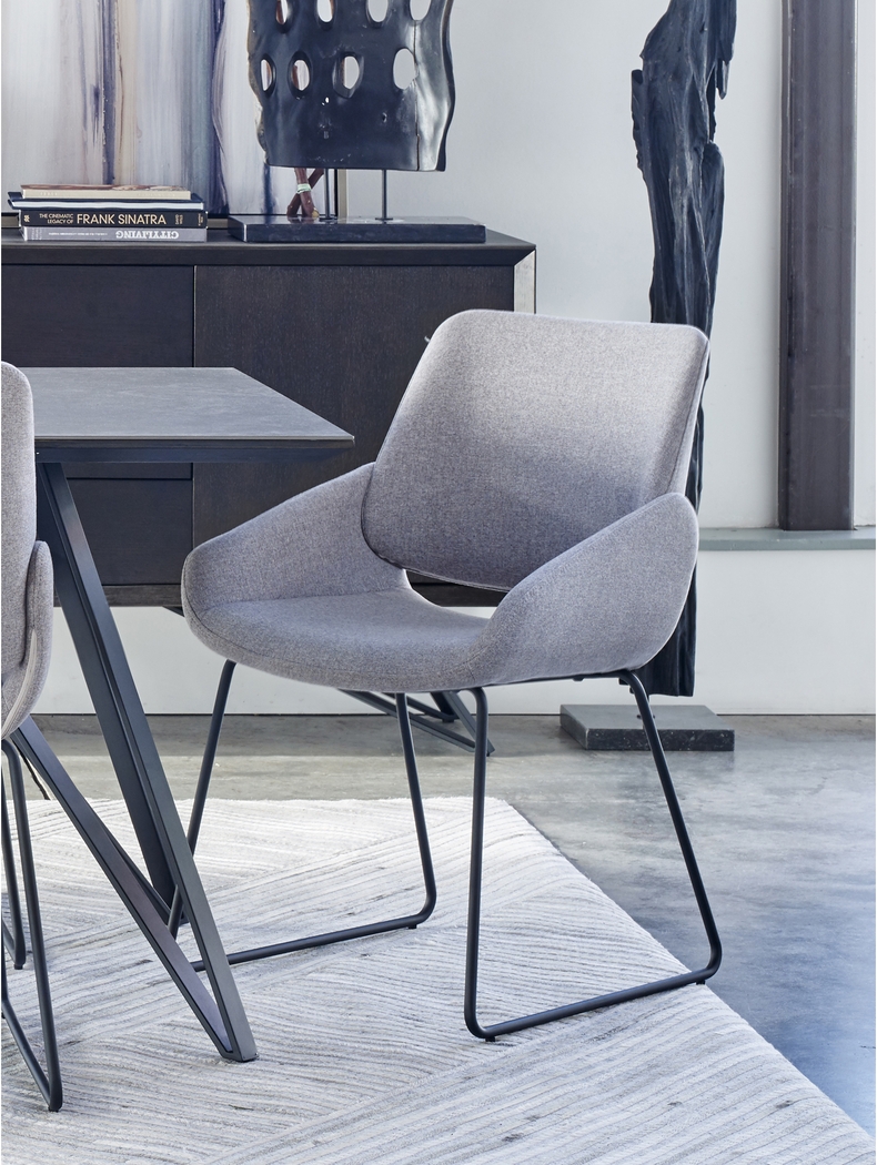 Seipp Light Gray Arm Chair - Thumbnail - Image 3