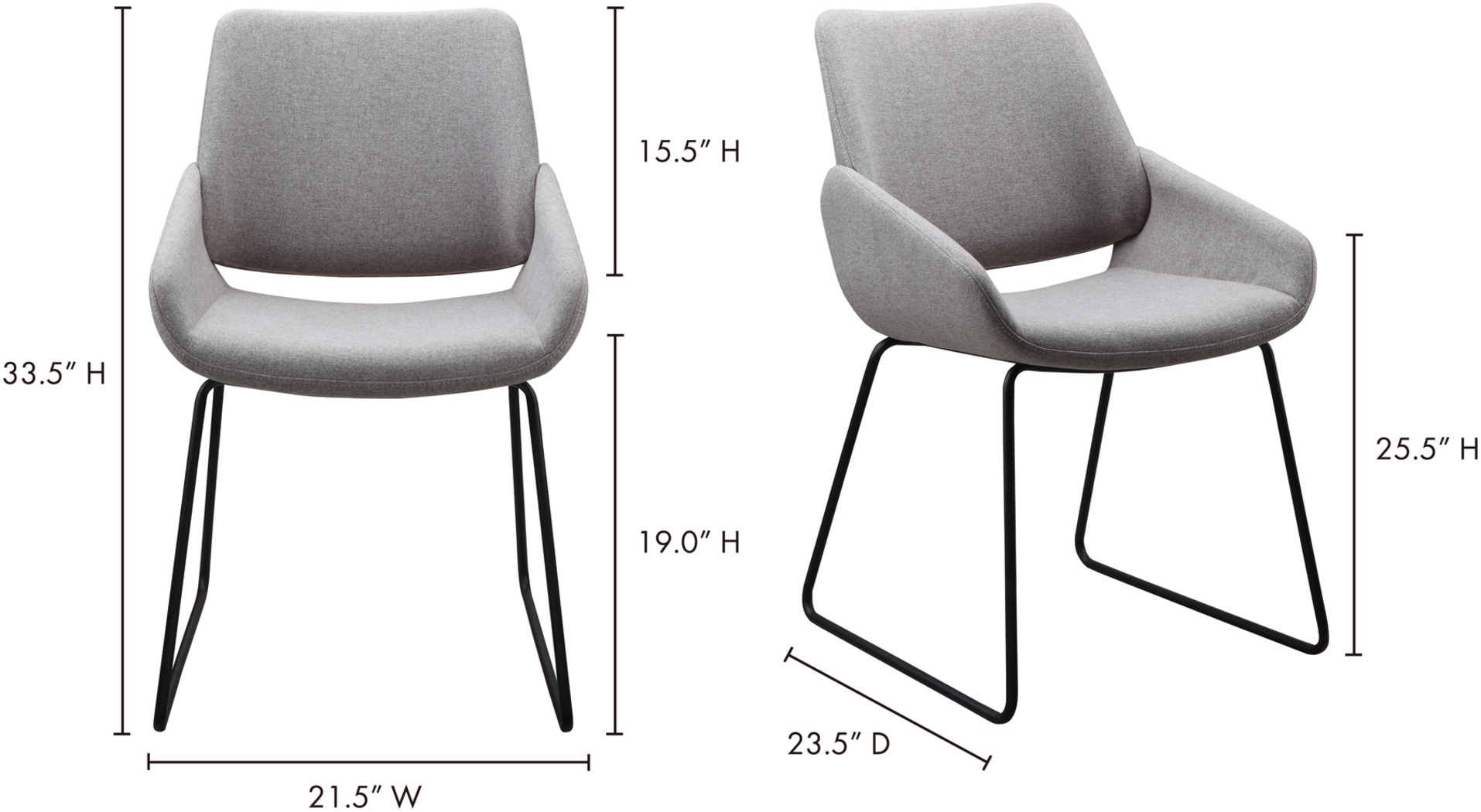 Seipp Light Gray Arm Chair - Thumbnail - Image 5