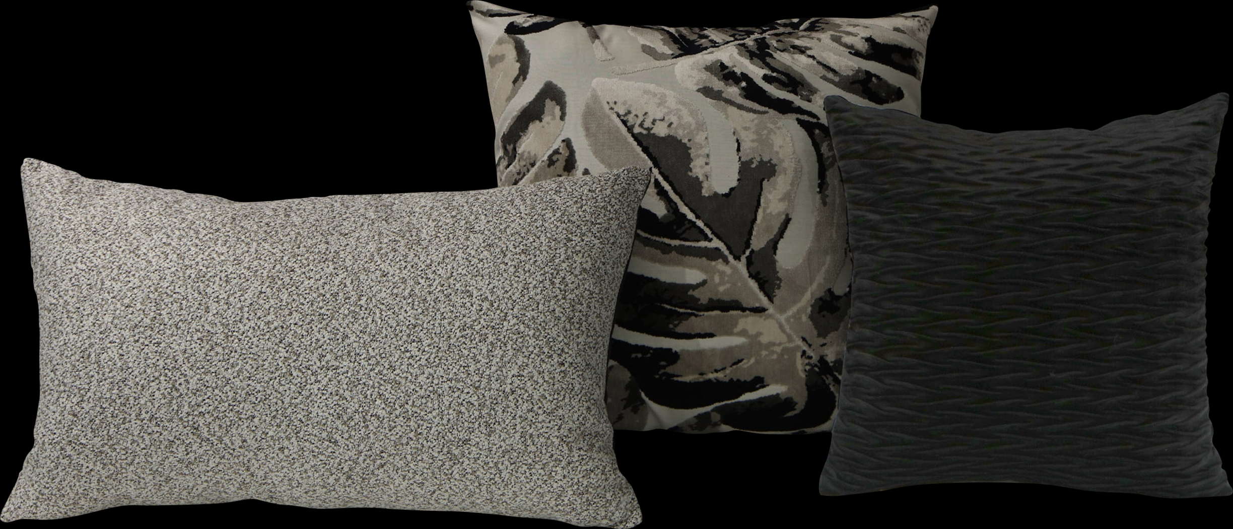 Sekirk Gray 3 Pc Throw Pillow Set - Thumbnail - Image 1