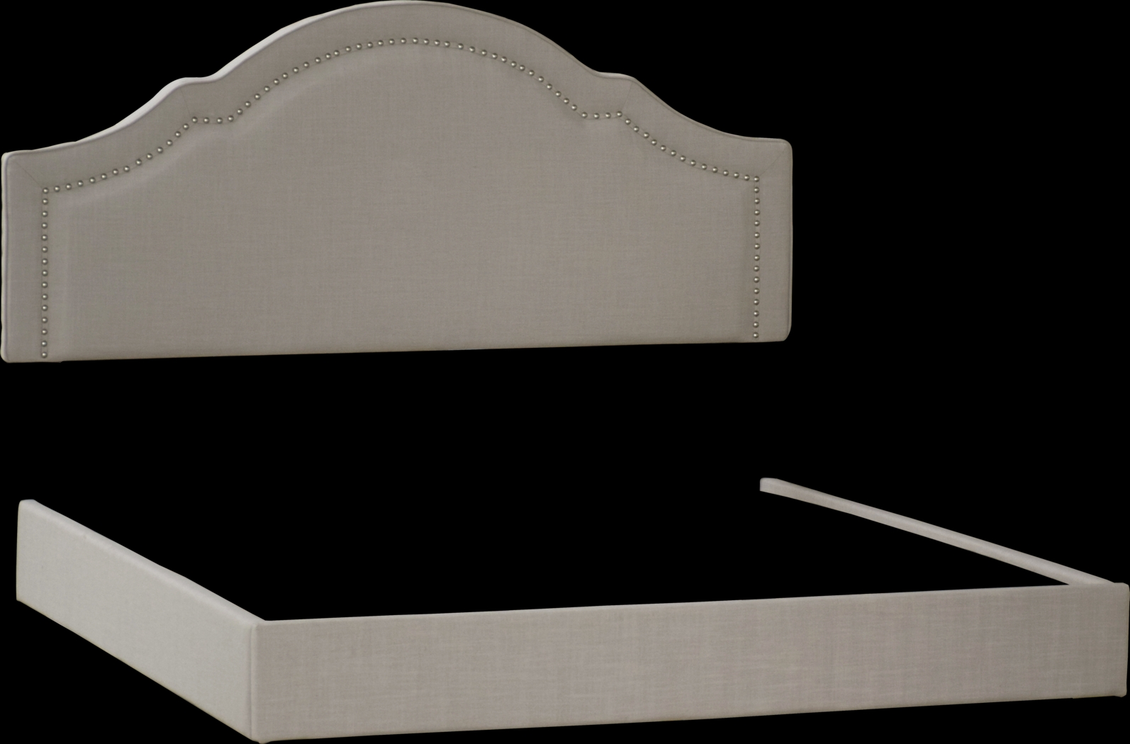 Seldalia Gray King Upholstered Headboard - Thumbnail - Image 5