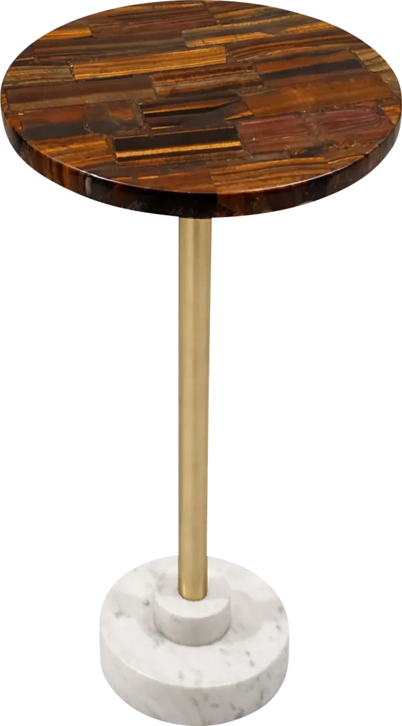 Seleis Brown/Gold Accent Table - Thumbnail - Image 5