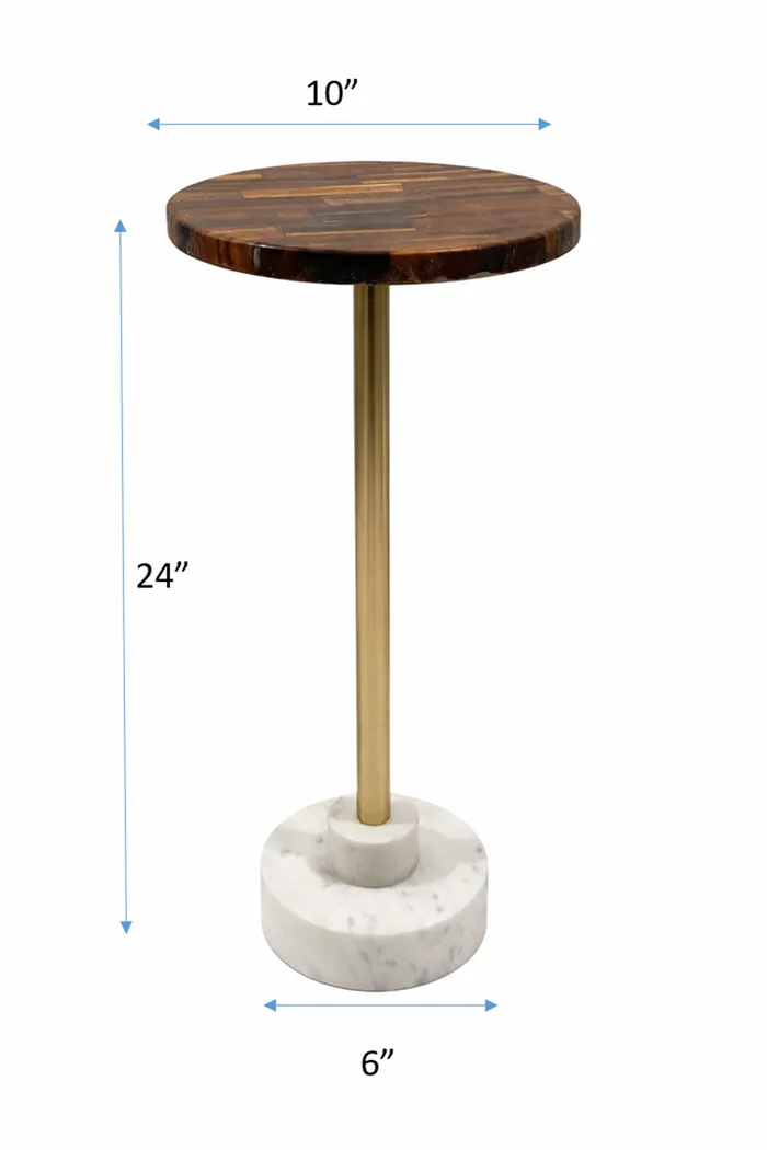 Seleis Brown/Gold Accent Table - Thumbnail - Image 8