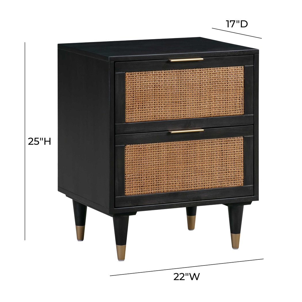 Selera Black Nightstand - Thumbnail - Image 7