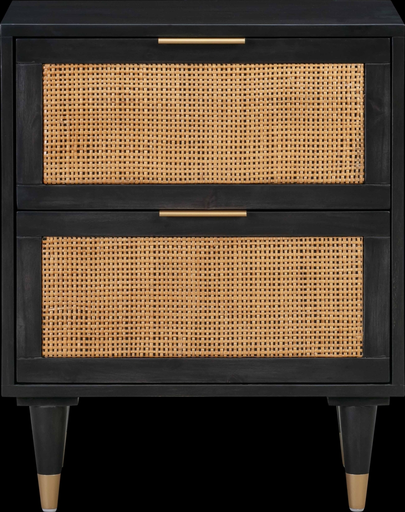 Selera Black Nightstand - Thumbnail - Image 1