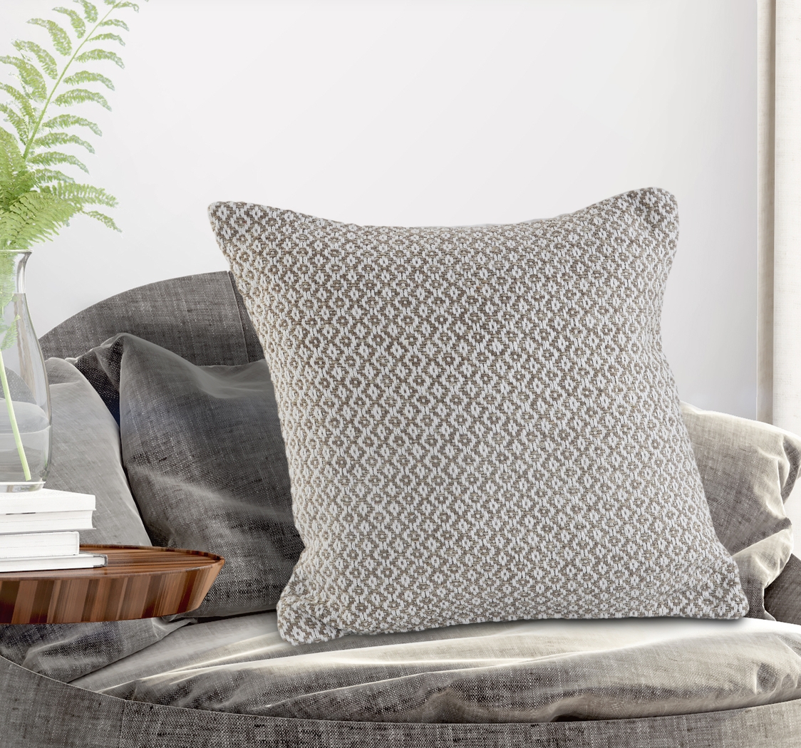 Antimo Beige Throw Pillow - Thumbnail - Image 2