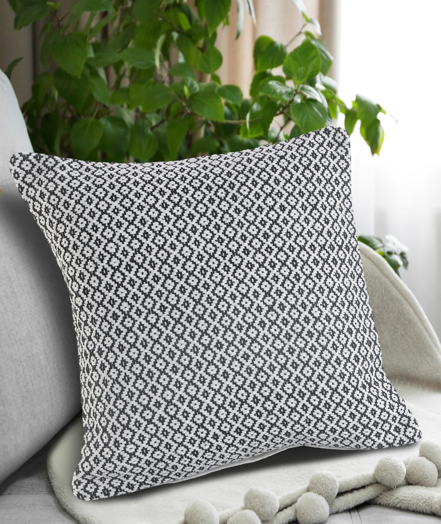 Antimo Charcoal Throw Pillow - Thumbnail - Image 2