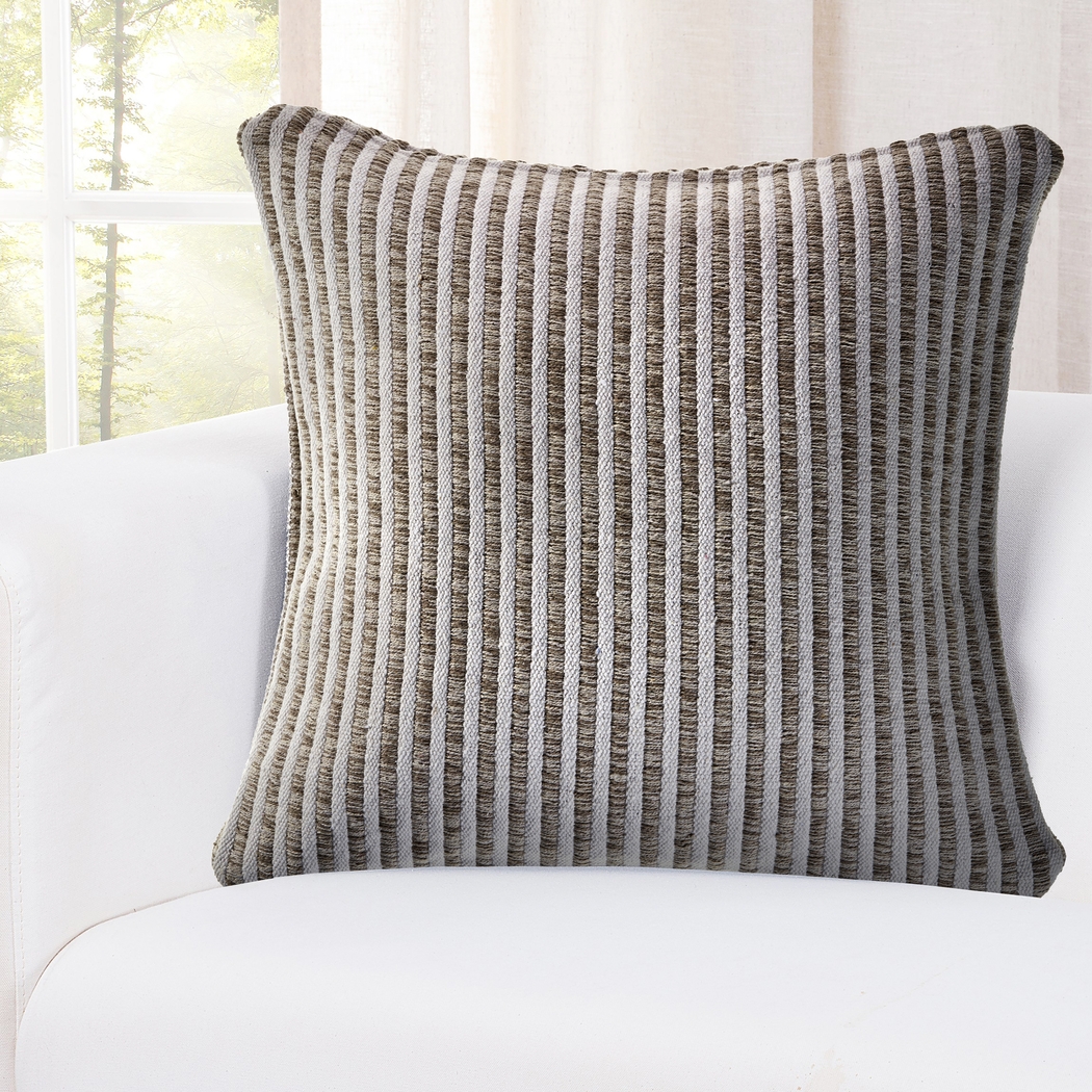 Amleto Taupe Throw Pillow - Thumbnail - Image 3