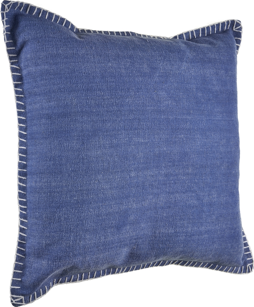 Burroy Blue Throw Pillow - Thumbnail - Image 4