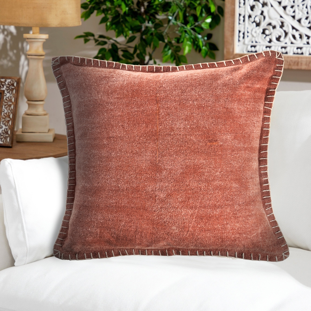 Burroy Red Throw Pillow - Thumbnail - Image 3