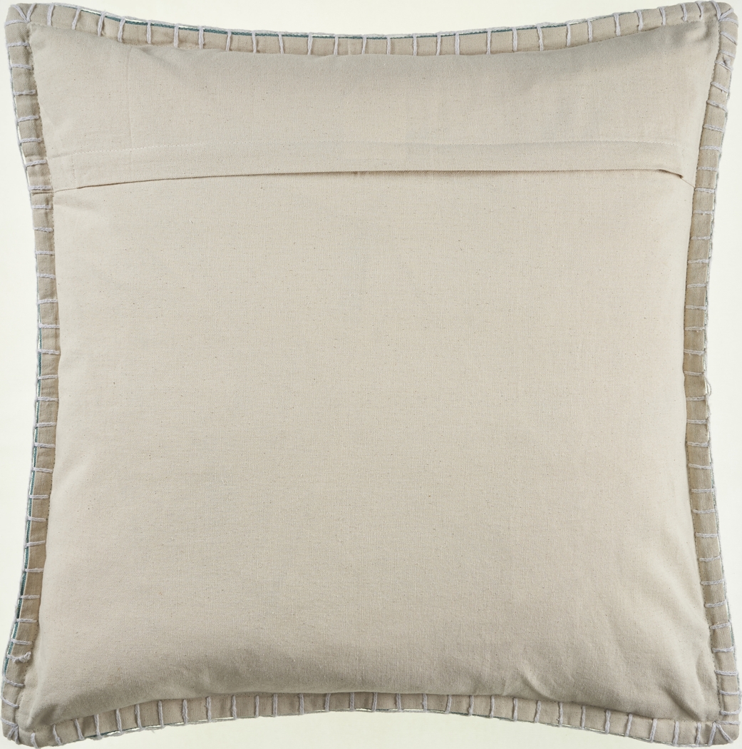 Burroy Teal Throw Pillow - Thumbnail - Image 7