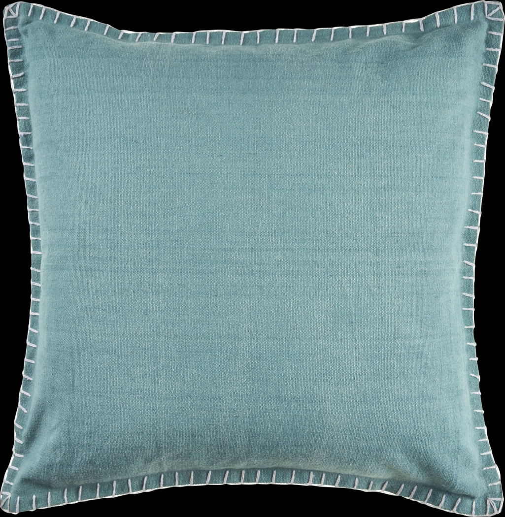 Burroy Teal Throw Pillow - Thumbnail - Image 1