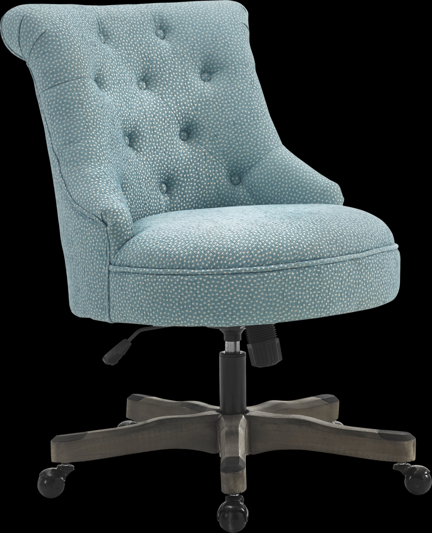 Selvarosa Light Blue Desk Chair - Thumbnail - Image 1