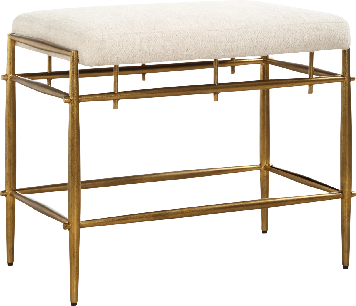 Selyin White Accent Bench - Image 3