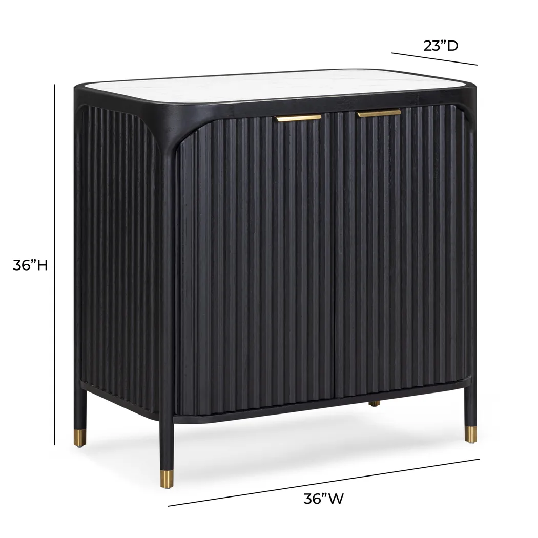 Semere Black Accent Cabinet - Thumbnail - Image 3